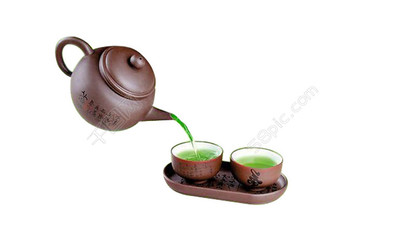 素雅茶韵，触手可及 清新褐色茶具实物模板赏析