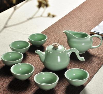 德化汝窑陶瓷茶具套装 龙马壶中的时光雅韵